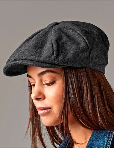 B-B629-Melton Wool Baker Boy Cap